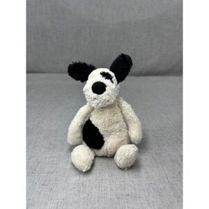 Jellycat London Bashful Puppy Dog Cream Black Spotted Plush Stuffed Animal Mini